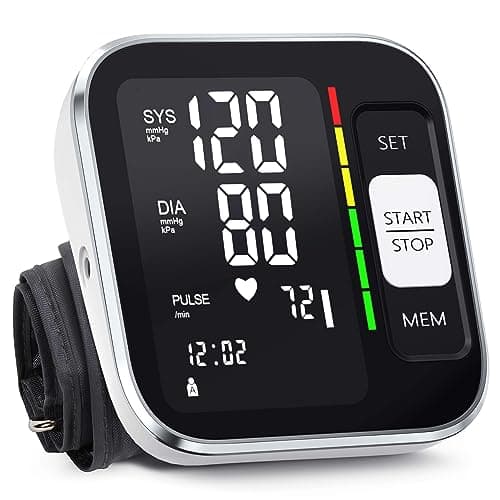 Blood Pressure Monitor Upper Arm Digital Blood Pressure Machine for Home Use with Backlit Display 8.7"-15.7" Cuff with Storage Bag — image 1