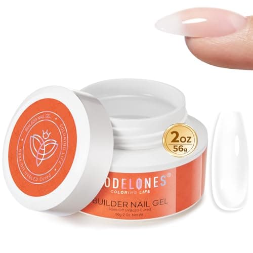 modelones Builder Nail Gel, 10-in-One Builder Clear Hard Gel 2oz, High Thickness for Extension Apex Building Sculpting Overlays Home Salon LED Cured view 1