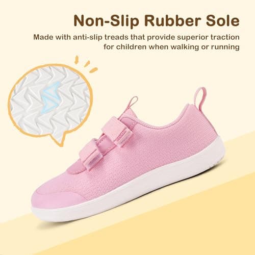 Stelle Toddler Wide Toe Box Barefoot Shoes Kids Sneakers for Boys Girls Zero Drop Minimalist Breathable Lightweight Non Slip Walking Running Shoes view 6