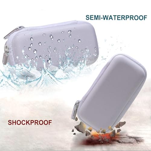 LTGEM Case Compatible with JBL Grip Compact Bluetooth Speaker, Hard Travel Carrying Storage Bag - White(Case Only) view 5
