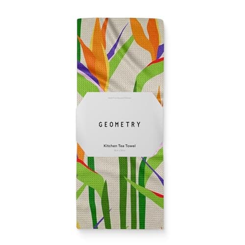 GEOMETRY Spring Kitchen Towels - Quick Dry Microfiber Cloth Spring & Summer Dish Towels for Kitchen Drying - Premium Quick Dry Towel - Paradise Blooming, 18" x 30" - 1-Pack — image 1