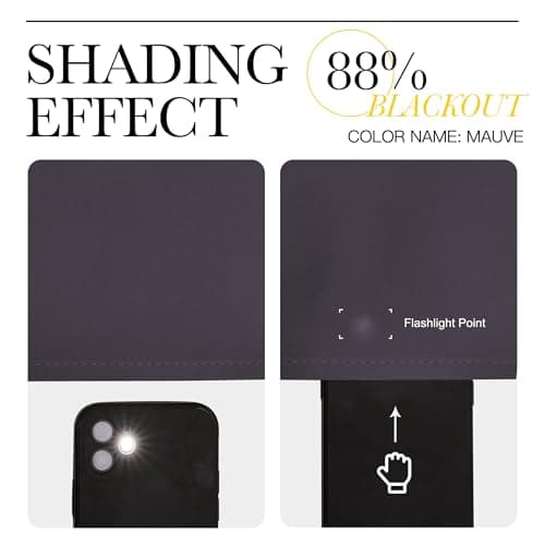 NICETOWN RV Blackout Curtains for Camper Windows, Greyish Purple, 34" x 30", Set of 2, Kitchen Short Blackout Curtains & Drapes, Thermal Insulated Rod Pocket Window Treatment Draperies for Nursery view 4