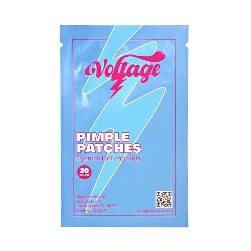 Voltage Pimple Patches for Face: Hydrocolloid Patch for Covering Zits, Blemishes, Protect Skin, and Accelerate Healing, 20 Count, Acne Pimple Patches — image 1