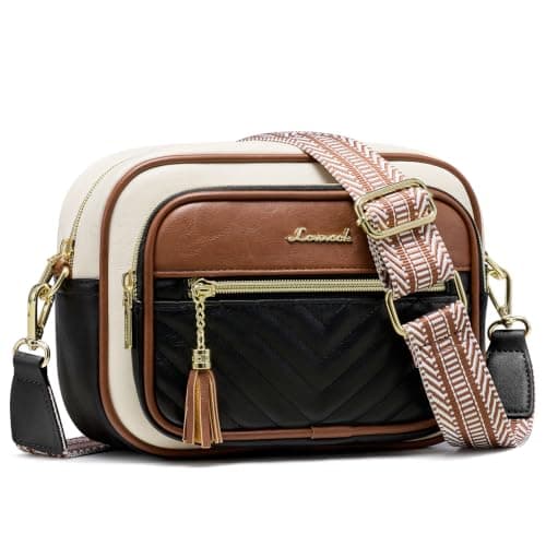 LOVEVOOK Small Crossbody Bag for Women Quilted PU Leather Shoulder Purses — image 1