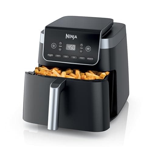 Ninja XL Air Fryer with MaxCrisp | 6.5 QT Capacity | 6-in-1 Max Crisp, Air Fry, Roast, Bake, Reheat & Dehydrate | 450°F Temp | 1750 Watts | Nonstick Basket, Crisper Plate & Recipe Guide | Grey | AF181 view 1