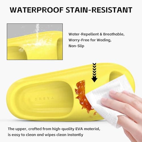 YASSIA Cloud Slides for Men and Women, Ultra-Soft Thick Sole Non-Slip Sandals, Comfortable Indoor Outdoor Shower Slippers & Pool Slides view 3