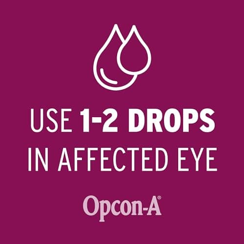 Opcon-A Allergy Eye Drops, Antihistamine and Redness Relief for Itchy, Red Eyes, Soothes Irritation from Pollen, Ragweed, Grass, Animal Hair and Dander Clinically Proven Formula, 0.5 Fl Oz (Pack of 2) view 5