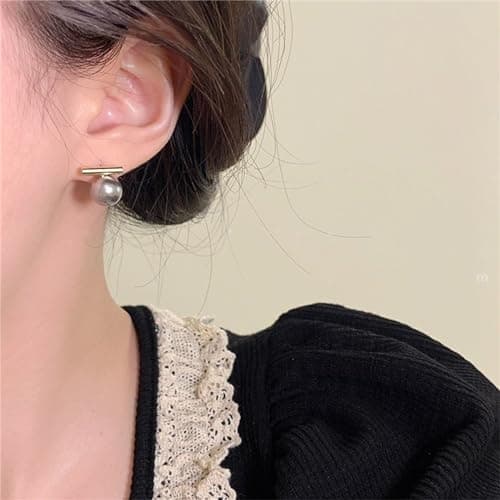 Hoop Earring Sterling Silver 40mm Plated Gold/Silver Trendy Earrings for Women 2024 Lightweight Hypoallergenic Earrings view 5