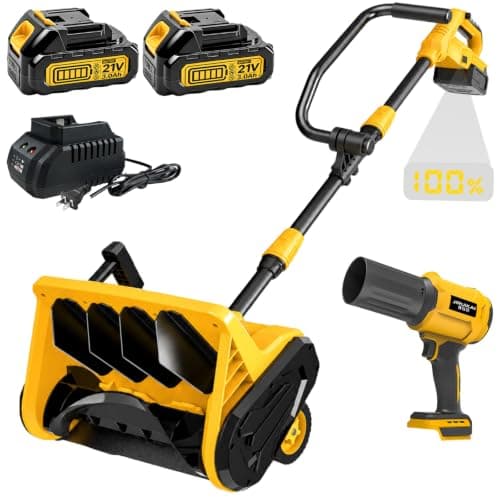 Cordless Snow Shovel, 13" Electric Snow Shovel with 2×3.0Ah Batteries — image 1