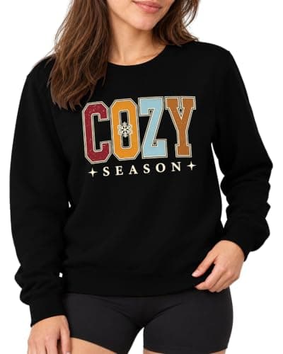 Aiyino Women's Christmas Cozy Season Retro Graphic Sweatshirt — image 1