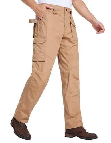 DURAWERK Men's Cargo Pants, Water Resistant Work Pants, Durable Ripstop Tactical Pants, EDC Hiking Pants, Hunting Pants view 7