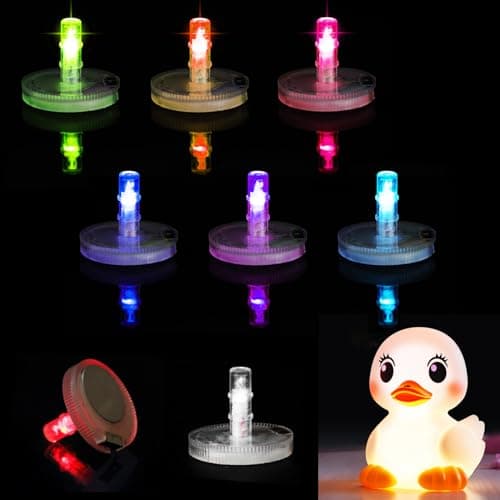 6Pcs Light Up Duck Plug, 16 Luminous Modes Rubber Mount, LED Light Holder for Jeep Dash and Fixed Display, Gift for Jeep Lover Interior (Excluding Duck)(Transparent 6PCS) — image 1