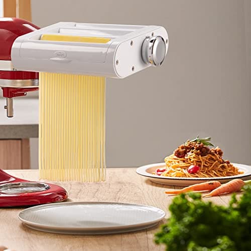 Antree Pasta Maker Attachment 3 in 1 Set for KitchenAid Stand Mixers Included Pasta Sheet Roller, Spaghetti Cutter, Fettuccine Cutter Maker Accessories and Cleaning Brush view 2