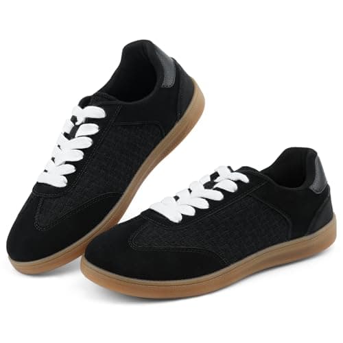 JENN ARDOR Lightweight Sneakers for Women Fashion Lace-Up Tennis Shoes Casual Comfortable Non-Slip Work Walking Everyday Shoes — image 1