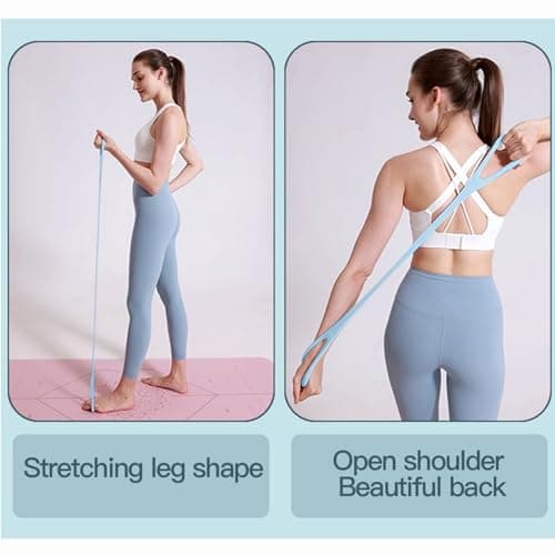 JYTIYUWA Resistance Bands with Handles,Figure 8 Resistance Band Elastic Fitness Bands Exercise Band for Home Yoga Gym Workout view 3