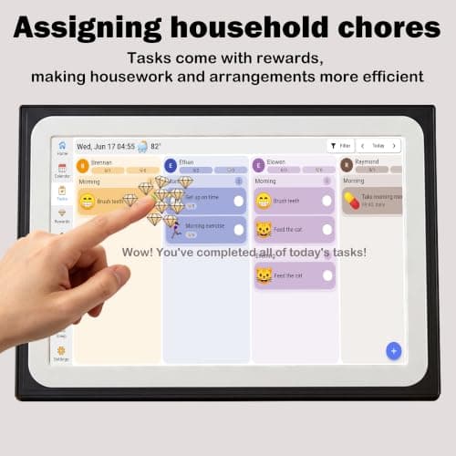 10.1" Smart Digital Calendar wall touch screen Electronic Family Planner view 4