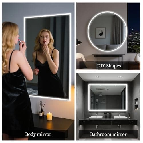 XINGZHI Vanity Mirror Lights, 13FT White LED Light Strip with Button Control & Dimming, USB Powered Makeup Lighting for Vanity Table, Bathroom & Bedroom Mirror Lights Stick on(Mirror Not Included) view 5
