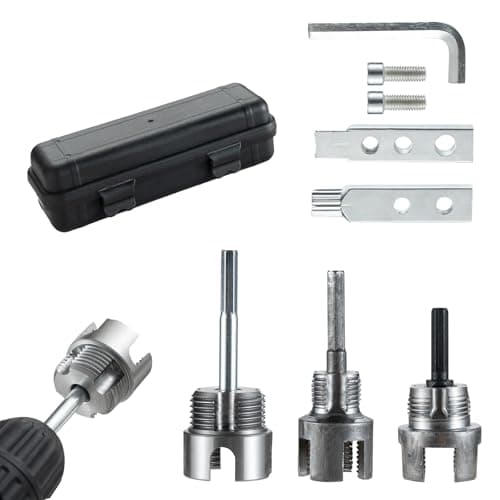 DEZAUP 5 pcs Integrated Internal & External Pipe Threading Tool Kit with 1/2" 3/4" 1" Dies & Broken Bolt Extractor, 40Cr Steel Plumbing Tool Set for PVC/PPR/Pipe, Electric Drill Compatible — image 1