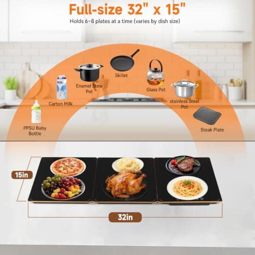 NITOWOLF Warming Trays for Buffets Party view 2