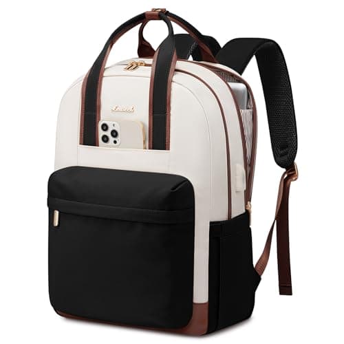 LOVEVOOK Laptop Backpack Purse for Women, 15.6 Inch Travel Laptop Bag with USB Port, Waterproof Work Teacher Nurse Computer Backpack, Durable Casual Daypack — image 1