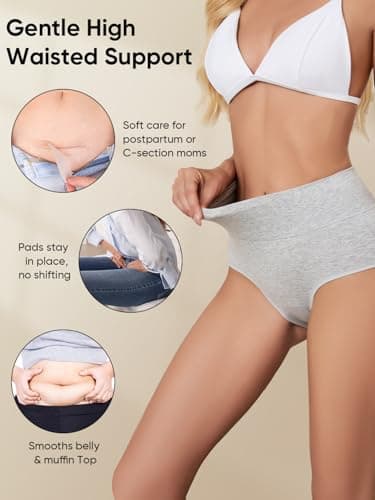 Ellychi Yii Women Cotton Cheeky Underwear - French High Cut Striped Panties view 6