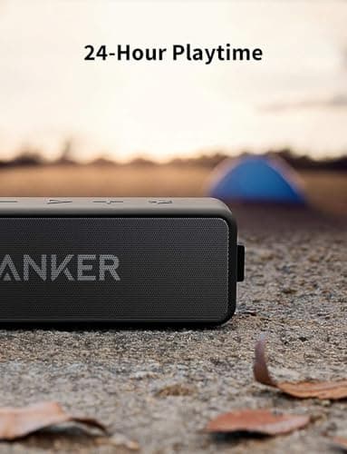 Anker Soundcore 2 Portable Bluetooth Speaker with Stereo Sound, Bluetooth 5, Bassup, IPX7 Waterproof, 24-Hour Playtime, Wireless, Speaker for Home, Outdoors, Travel view 6