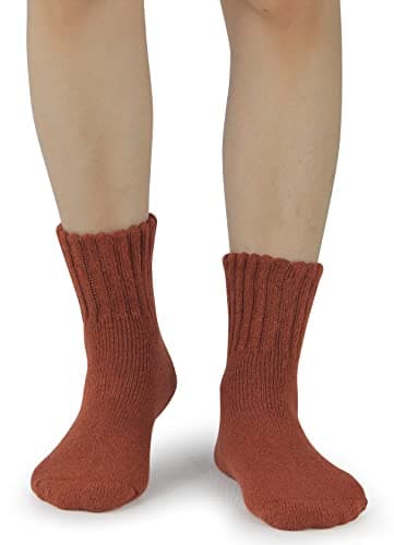 BenSorts Women's Winter Boots Socks Thick Warm Cozy Crew Socks Solid Color Gifts view 2