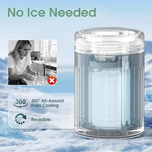 NesveCit Portable Breast Milk Cooler, 24H Chill Medical-Grade 316L Stainless Steel, 2-in-1 Breastmilk Cooler Bottle & Thermos with Leakproof Storage Bottle, No Ice Needed for Travel/Work, 10oz, Beige view 4