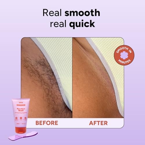 OYO Bye Bye Bush Pubic Hair Removal Cream for Women, Private Area, Bikini Hair Removal for Women, Inner Thighs & Underarms, Sensitive Skin Depilatory Cream, Aloe & Cucumber, 5 fl oz view 3