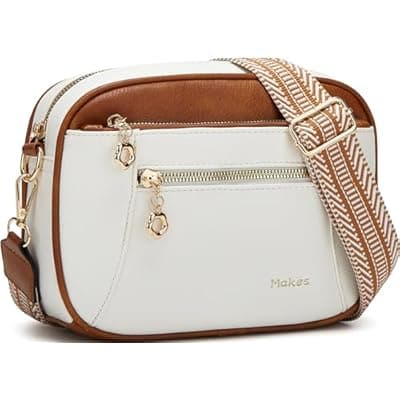 Crossbody Purse for Women Small Crossbody Bags Trendy Vegan Leather with Adjustable Shoulder Straps Gift for Mother Wife Mom