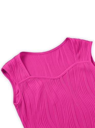 Ecolala Girls Crop Top Textured Cap Sleeve T Shirt Slim Fitted Tee Cute Summer Tops view 5