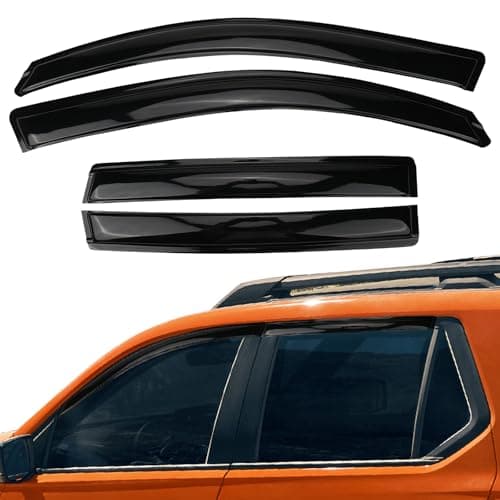 Vvwmluui Window Visors Deflectors for 2026 Honda Passport, Tape-On Rain Guards, Aerodynamic Wind Noise Reduction & UV Protection 2026 Passport Accessories (4 Pcs)