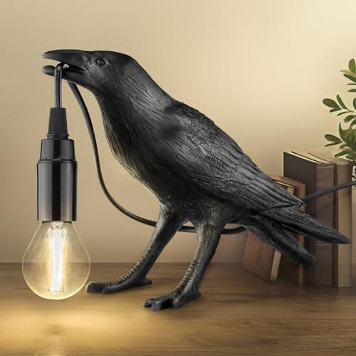 Halloween Crow Lamp with Bulb view 6