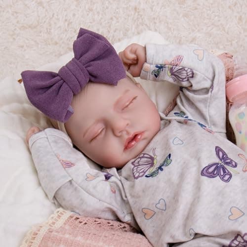 Milidool Reborn Baby Dolls, 20Inch Cute Soft Vinyl Realistic Newborn Baby Doll Poseable Lifelike Real Life Baby Dolls with Accessories for 3+ Year Old Girls Gifts, Pretend Play, Collection view 2