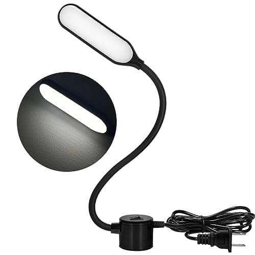 HengBo Sewing Machine Light, 30 Led Flexible Gooseneck Work Light with Magnetic Mounting Base, 6000K Daylight Workbench Lamp for Lathes, Drill Presses, 3D Printer - Black — image 1