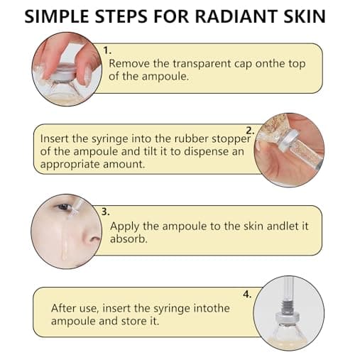 Silk Peptide Intensive Lifting Ampoule, Deep Collagen Serum, Copper Peptides, Instant Face Lift, Smooth-Looking Skin for Skincare, 1.01 Fl Oz / 30ML view 4