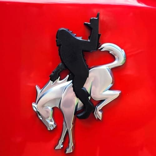 Add-A-Squatch Emblem for Your Bronco,3D Tailgate Emblem Overlay for SUV - Universal Fit 3"x4" Raised Design, Black Automotive Decor with 3M Tape(No Horse) (Loose, Black) view 3