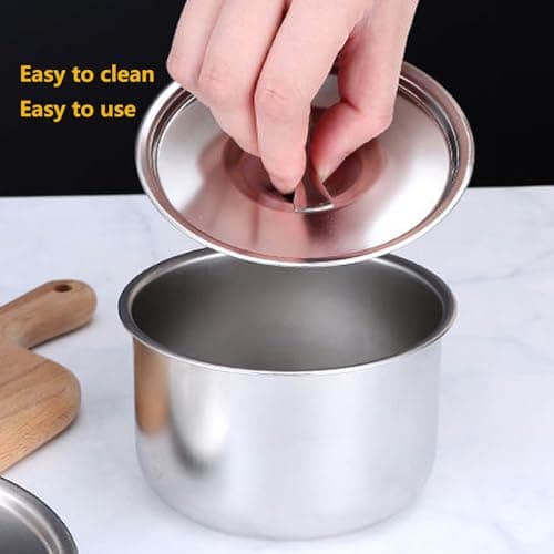 PiaoRong Stainless Steel Bowl with Lid, for Chinese Kitchen Restaurant, Multi-Purpose Soup Bowls Snacks Bowls Steamed Egg Bowl Steamed RiceBowl view 6