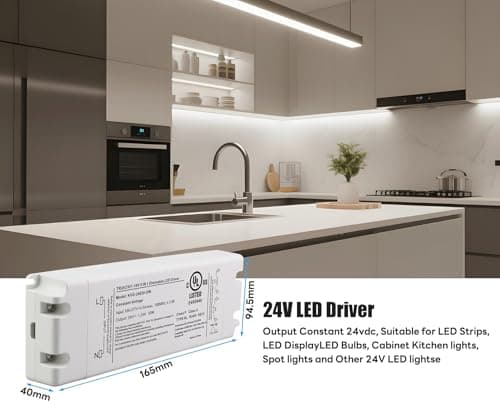 24V 30W Dimmable LED Driver, Power Supply for ELV, TRIAC Dimmer, AC to DC Transformer for LED Lighting, UL Listed, Class 2 view 2