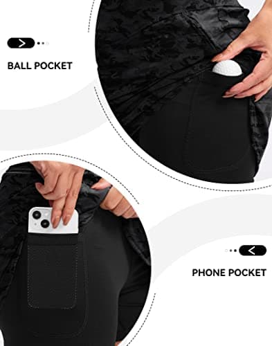 G Gradual Golf Skirts for Women Zipper Pockets High Waisted Skorts for Woman Tennis Athletic Workout Casual Summer view 4