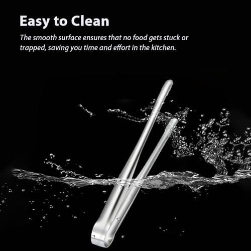 2 Pcs Korean BBQ Tongs Kitchen,Stainless Steel Meat Grill Tong For Cooking Portable Kitchenware Grill Tongs for Home Outdoor Steak Salad Food view 5