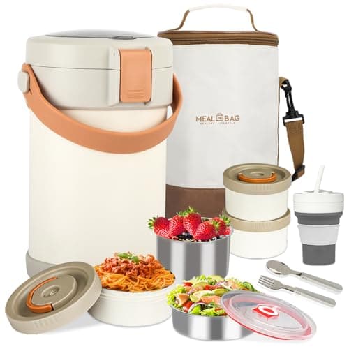 67 oz Adults Thermo for Hot Food 2L 9.06 in 3 Layer Stainless Steel Vacuum Soup Food Thermo Hot Food Jar Bento Box for Men, Women, Suitable insulated Lunch Box for 12+ Camping, Office & Travel Use — image 1