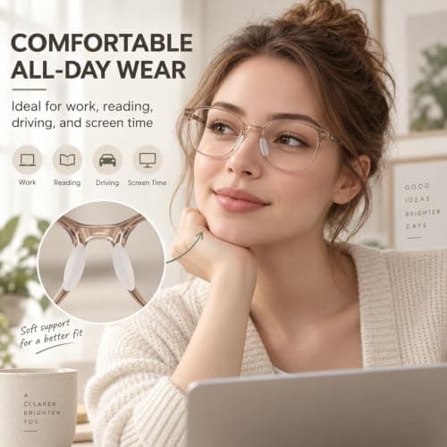 Clear Silicone Nose Pads for Glasses Anti Slip,20Pack Eyeglass Nose Pads | ultra-thin eye glasses nose pads non slip,comfotr glasses nose grips non slip,silicone nose pads for eyeglasses sunglasses view 6