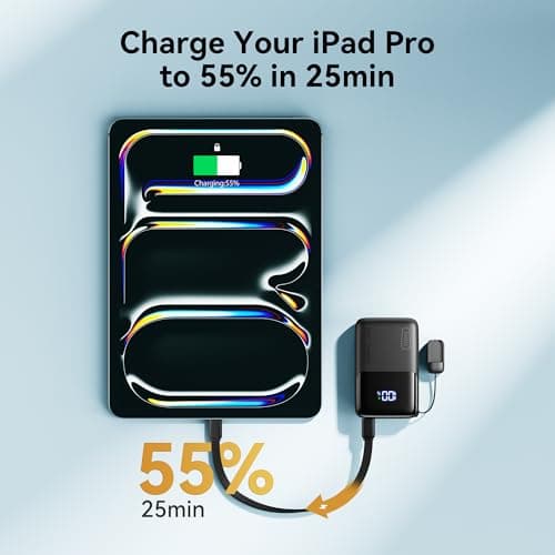 INIU Portable Charger, Ultra Mini 10000mAh 45W Fast Charging Power Bank, USB C Battery Pack with Cable, Flight-Safe Travel Powerbank for iPhone 17 16 15 Pro Max, Samsung S26, Xiaomi 17 Pro, iPad etc view 4