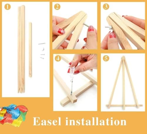 igoodom Framed Paint by Numbers Kit for Adults Beginner, Lake House Easy Paint by Number Kits on Canvas with Easel, DIY Adults' Paint-by-Number Kits for Gift Home Wall Decor 8x12inch view 6