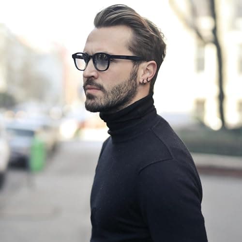 DHZJTSL 3 Pairs Hypoallergenic Small Hoop Earrings for Men, 316L Surgical Stainless Steel Black/Gold/Silver Earrings Huggie Jewelry Set for Mens Women 12/14/16mm view 4