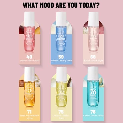 Seaboll Hair & Body Mist for Girls & Women-Alcohol-Free-3 oz,Tropical Scent | Dragon fruit, Jasmine &Vanilla Musk, Lightweight Vegan Water-Based Fragrance Perfume Mist &Body Spray,Gift for Teens view 6
