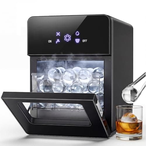 2" Clear Ice Ball Maker Machine, Countertop Sphere Ice Maker with Self-Cleaning – 4 Pcs in 40 Mins (144 Pcs/Day), Auto/Manual Water Fill, Crystal Clear Large Round Ice for Whiskey, Cocktail, Home Bar view 1