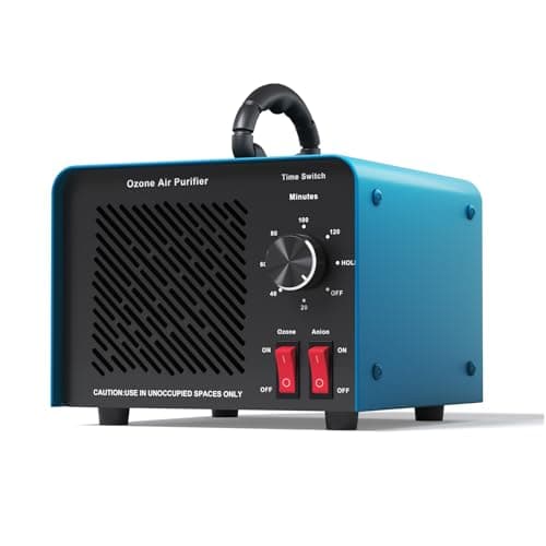 120,000mg/h 0zone Generator High Capacity Ozone Machine & 1 Billion Negative Ion Air Purifier for Home, Car, Pet Odor Removal, O3 Odor Eliminator up to 2,500 Sq. Ft.(Blue) — image 1
