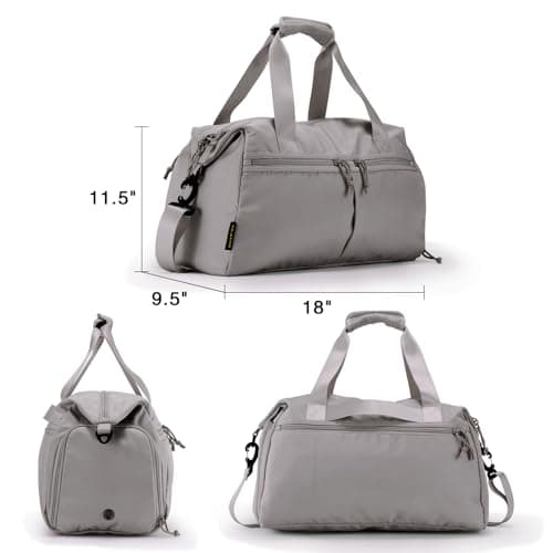 Weekender Duffel Bag with Shoe Compartment And Wet Pocket-Luggage Everyday Overnight Bag for Men and Women Travel-Carry On Gym Bag view 6